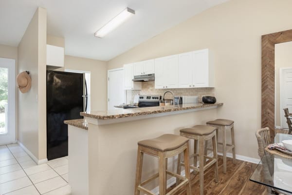 Bright interior view of a kitchen area in a facility