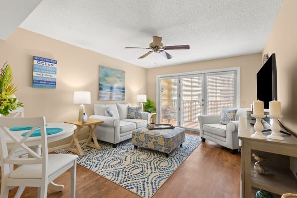 Bright and inviting living room area