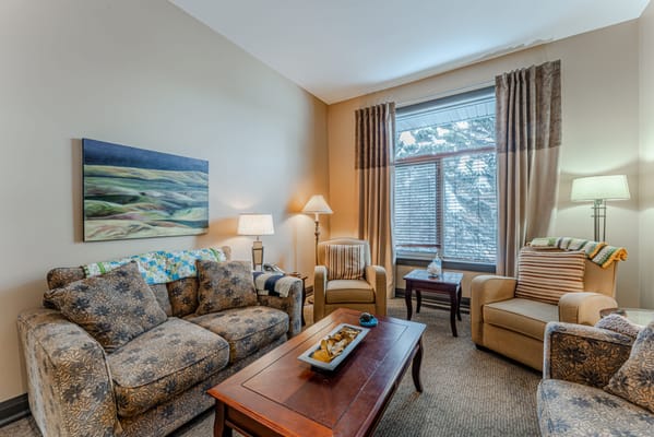 Cozy lounge area with comfortable seating