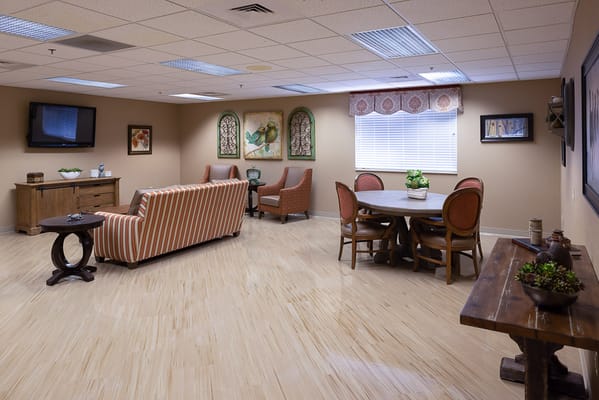 Interior common area with seating and decor