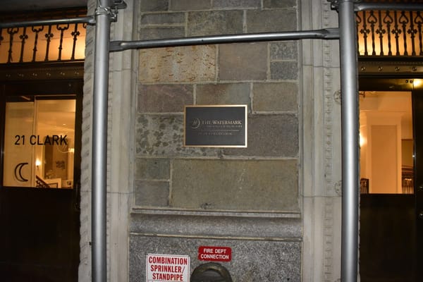 Signage of The Watermark at Brooklyn Heights