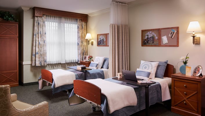 Cozy shared bedroom with two beds and personal touches