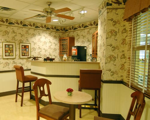 Cozy common area with seating and decor