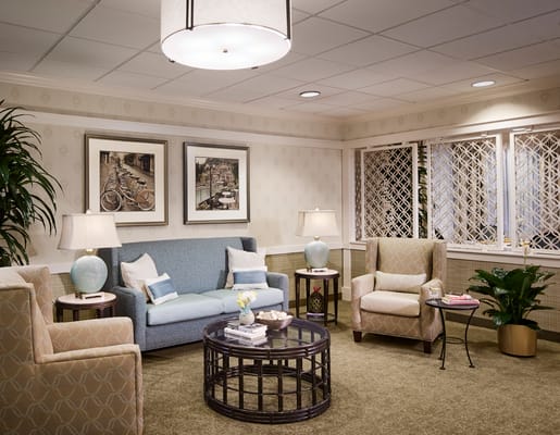 Cozy common area with comfortable seating and decor