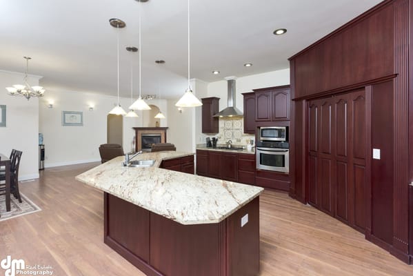 Bright kitchen space with modern finishes