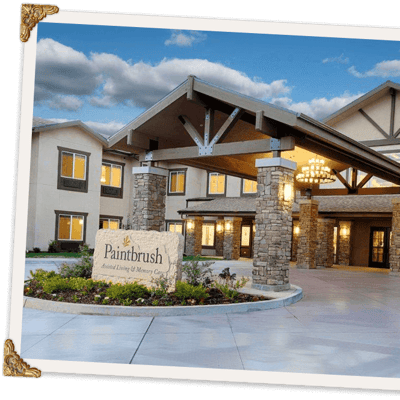 Building entrance of Paintbrush Assisted Living