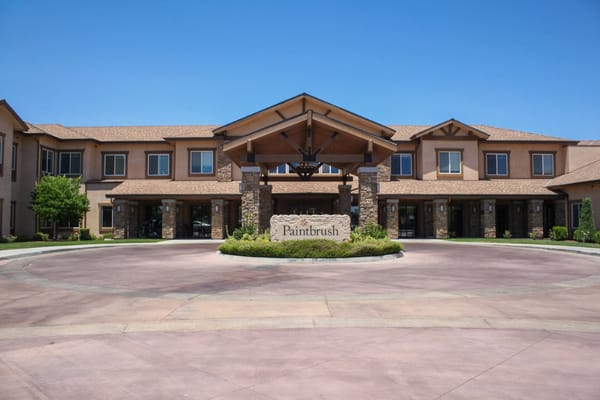 Exterior view of Paintbrush Assisted Living facility