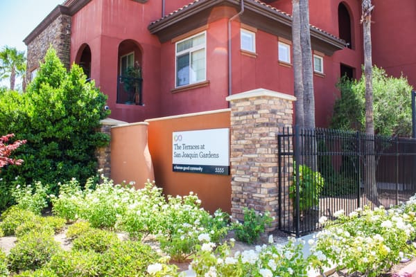 Exterior view of The Terraces at San Joaquin Gardens