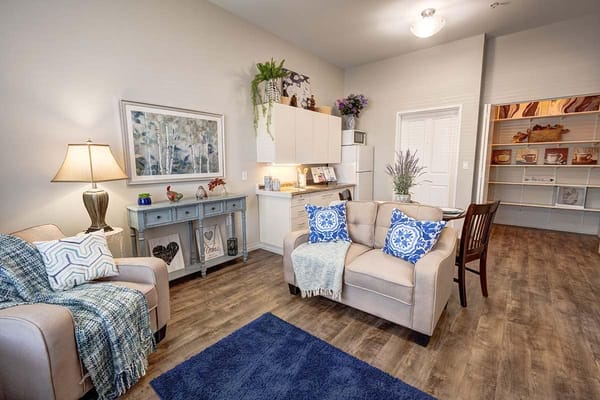 Cozy interior living space with comfortable seating