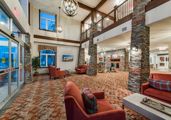 Interior common area with comfortable seating and decor