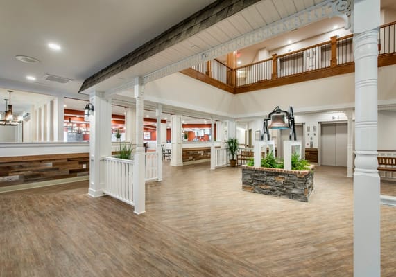 Bright and spacious common area with elegant decor