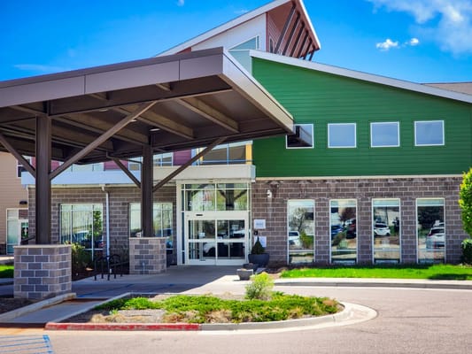 Front entrance of The Center at Rock Creek