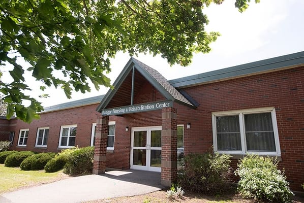 Front entrance of a nursing and rehabilitation center