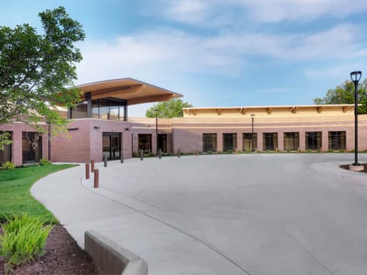 Building exterior of a senior living facility