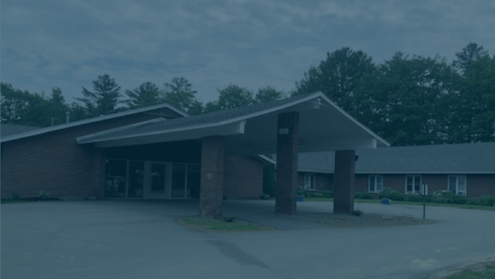 Front entrance of a senior living facility