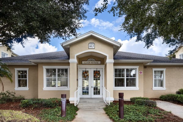Front entrance of the Club House building