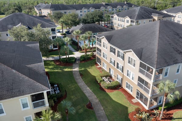 Aerial view of the Glenbrooke at Palm Bay campus