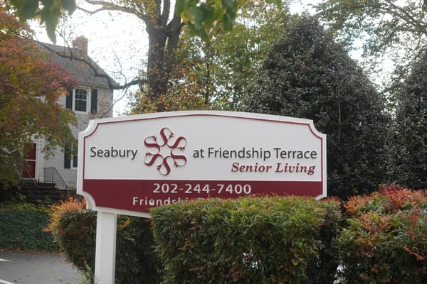 Building sign for Seabury at Friendship Terrace