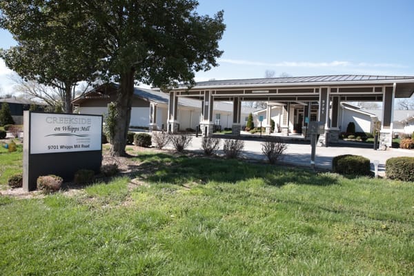 Exterior view of Creekside on Whipps Mill Road