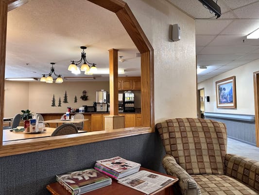 Cozy common area with seating and decor