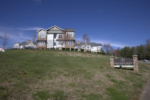 Exterior view of Anthology senior living community