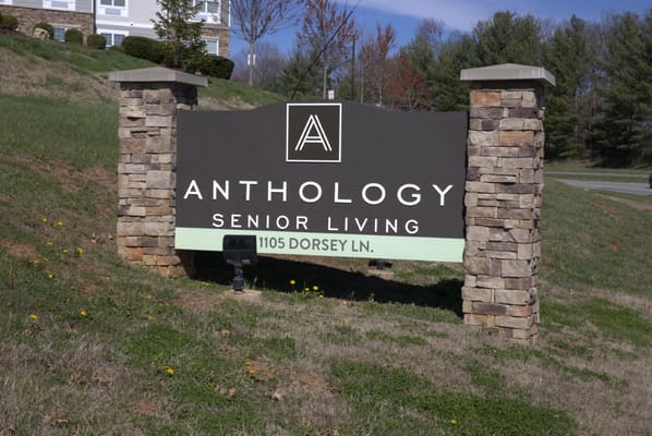 Signage for Anthology Senior Living facility