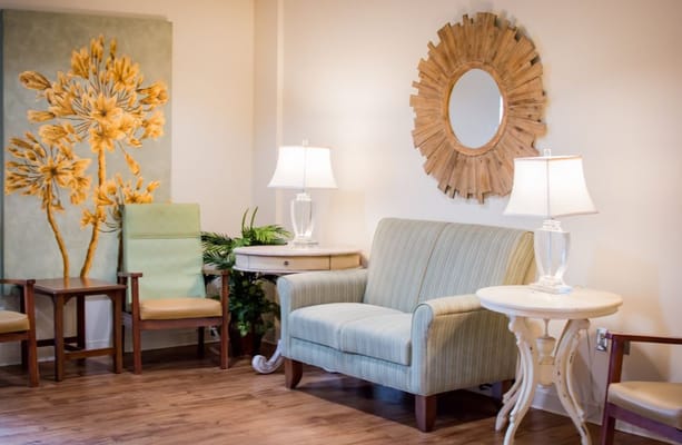 Cozy interior common area with comfortable seating