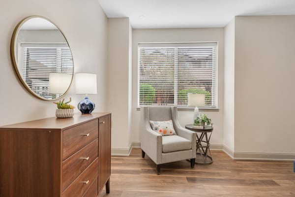 Cozy interior corner with a chair and decor