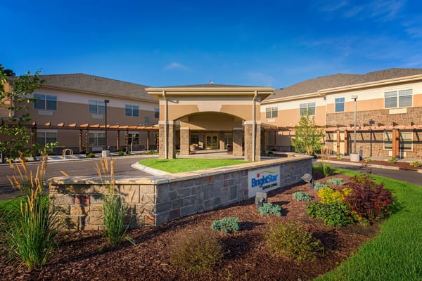 Exterior view of BrightStar Senior Living in Madison, WI.