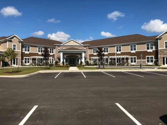 Front view of BrightStar Senior Living facility in Madison