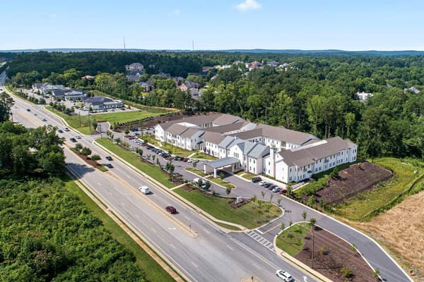 Aerial view of Claiborne at West Lake facility