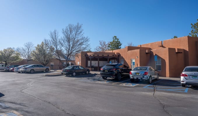 Exterior view of Ventana De Vida Senior facility parking area