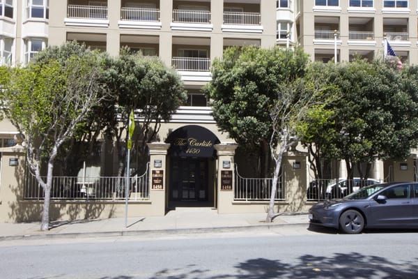 Entrance of The Carlisle senior living facility