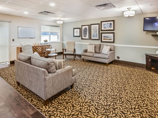 Interior common area with seating arrangement