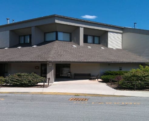 Entrance of Maple Village senior living facility