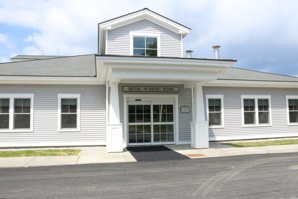 Exterior view of Menig Nursing Home building