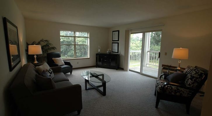 Bright and welcoming interior living space