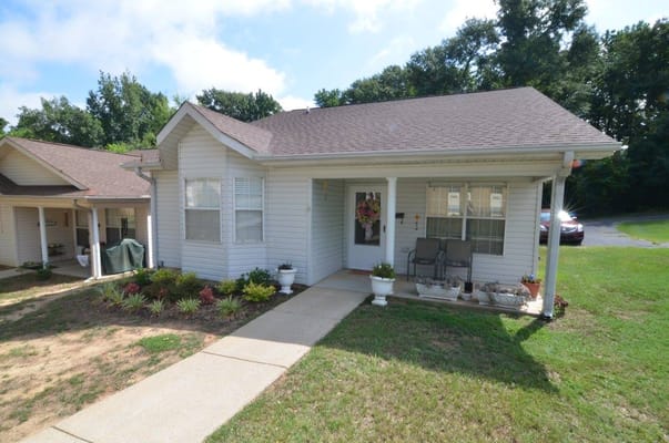 Exterior view of a cottage in the retirement village