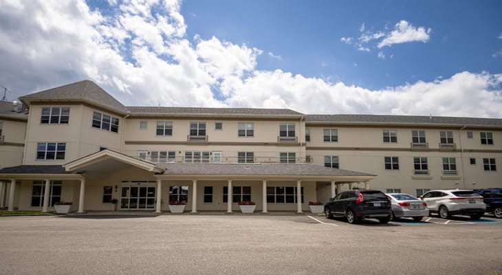 Exterior view of a senior living facility