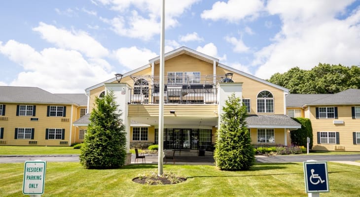 Front entrance of Capitol Ridge at Providence featuring landscaped grounds