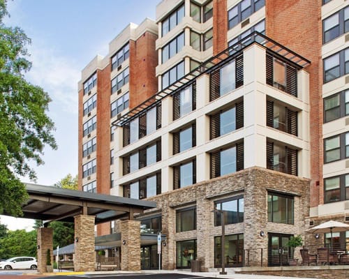 Exterior view of Sunrise of Chevy Chase building.