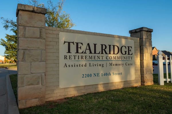 Signage for Tealridge Retirement Community