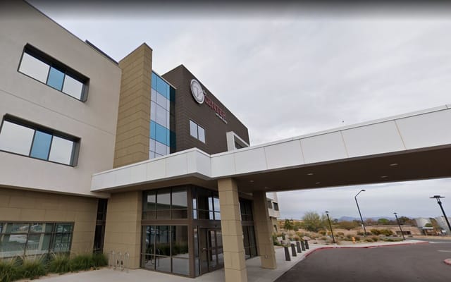 Entrance to The Center at Val Vista, a senior living facility