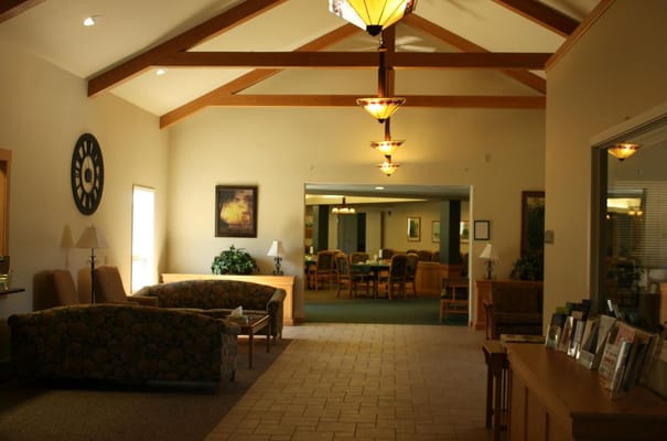 Interior view of a common area with furniture