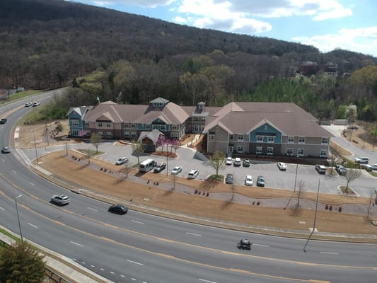 Aerial view of Thrive at Jones Farm facility