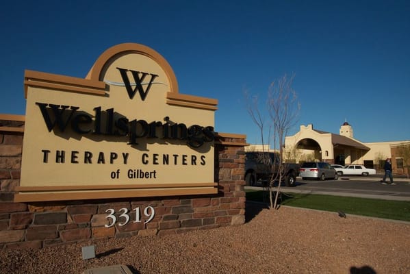 Signage for Wellsprings Therapy Center of Gilbert
