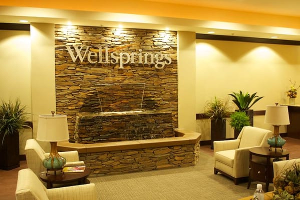 Interior view of the Wellsprings Therapy Center lobby