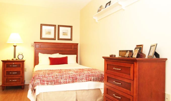 Cozy private room in an assisted living facility