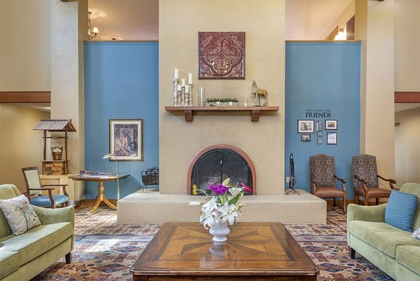 Cozy common area with seating and decor