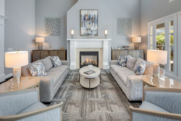 Bright and inviting common area with comfortable seating